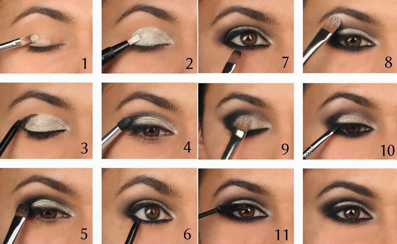 gold smokey eye tutorial step by step
